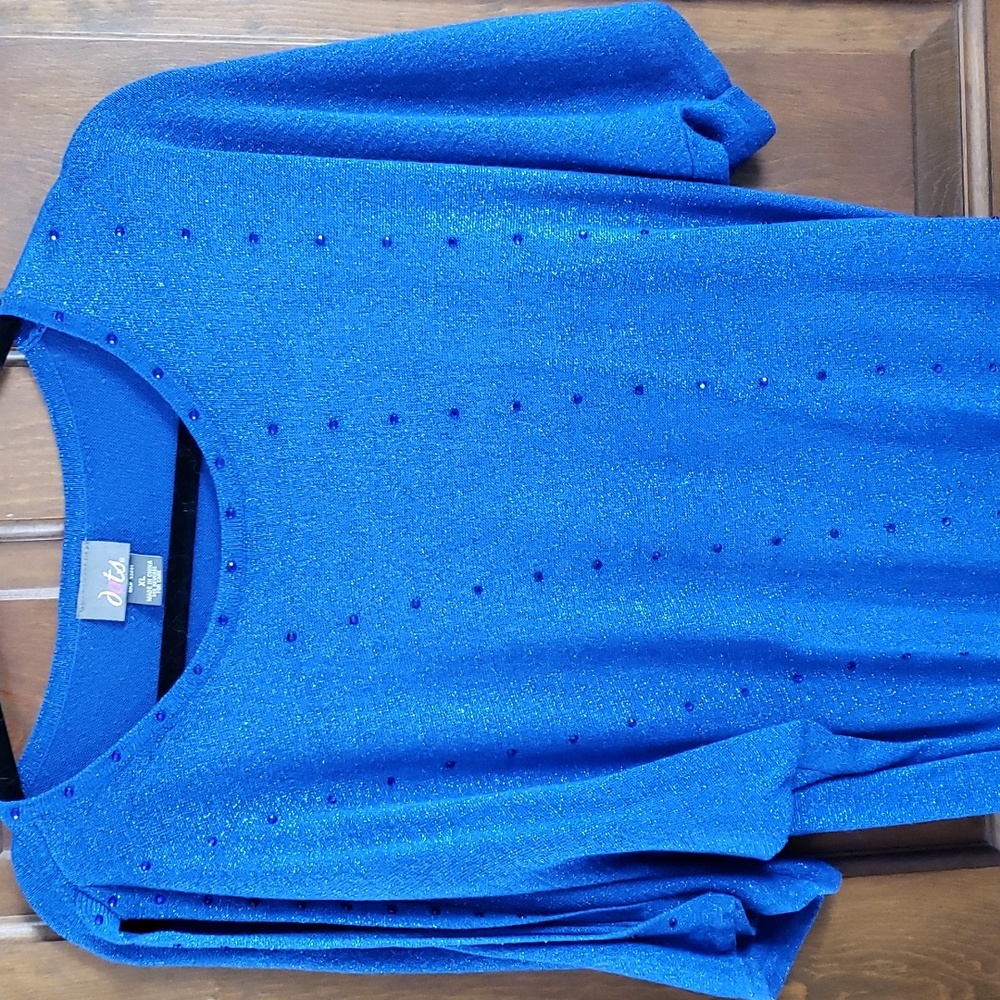 Dots sparkly top size XL